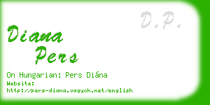 diana pers business card